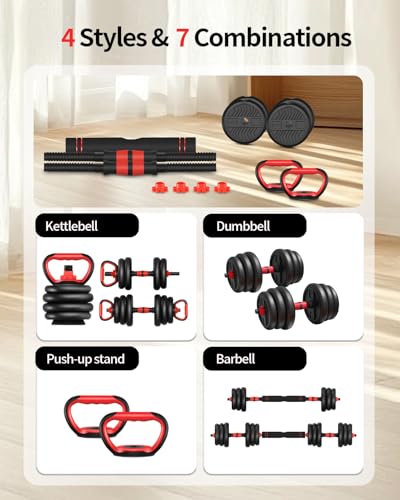 Adjustable 80lbs Dumbbell Set with Connector M638