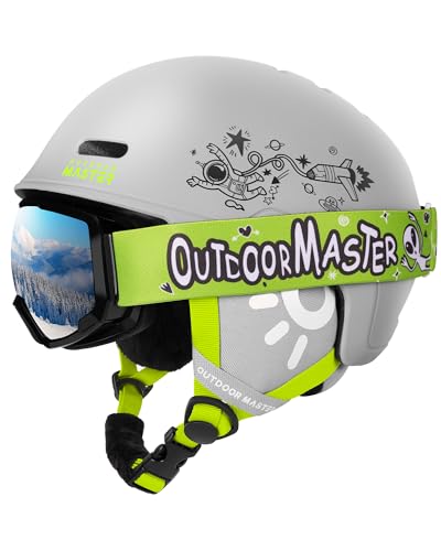 Kids Ski Helmet and Goggles Set with PC Shell & EPS Foam T916