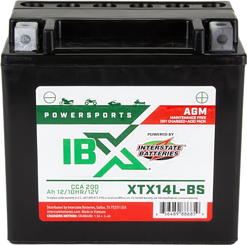12V 18Ah 230CCA AGM Powersports Battery H725