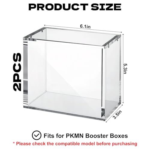 2 Pack Acrylic Magnetic Case, 5mm Thick B419828