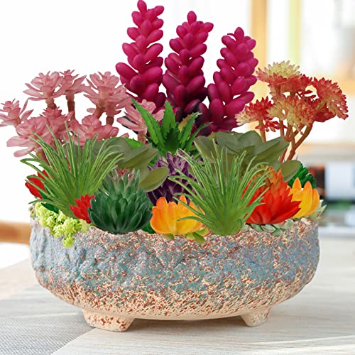22pcs Green Artificial Succulents F216759