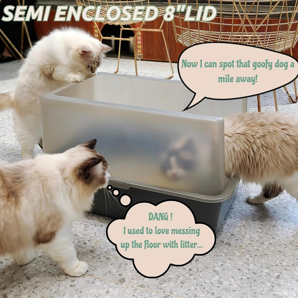 Stainless Steel Extra Large Litter Box with Lid R974