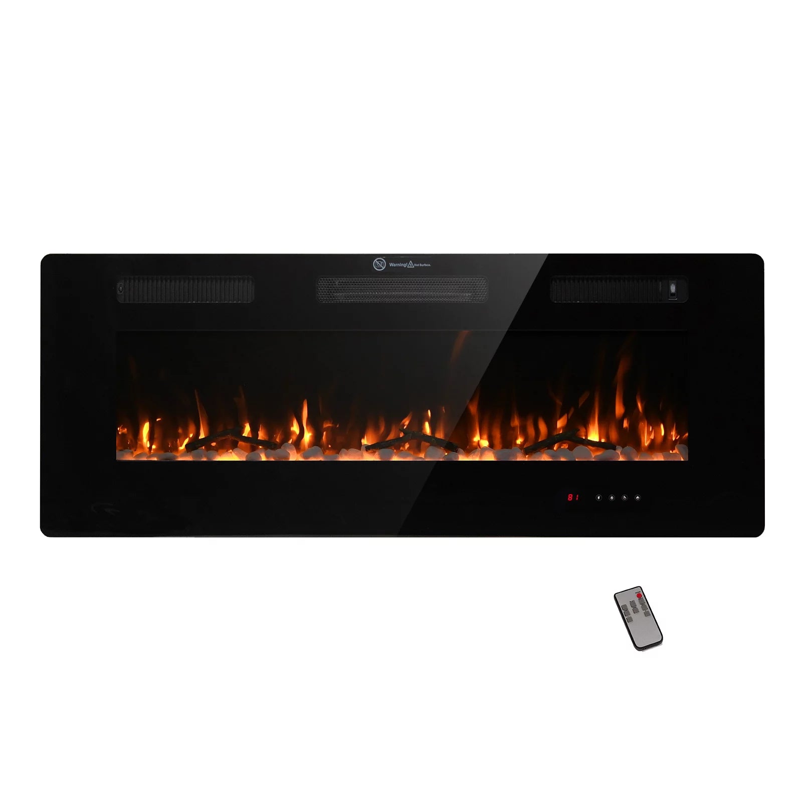60" Wall Mounted Electric Fireplace M6700