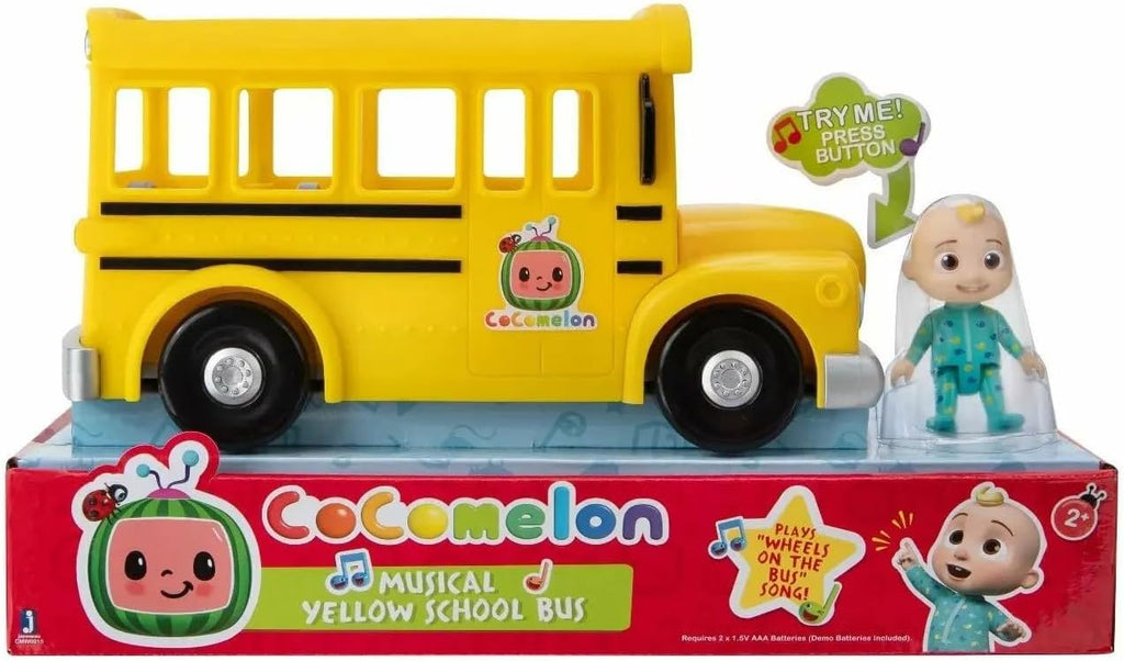 Musical Yellow School Bus with Removable JJ Figure H71954