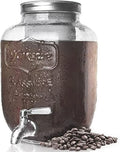 1 Gallon Cold Brew Coffee Maker with Glass Carafe & Stainless Steel Mesh Filter V330