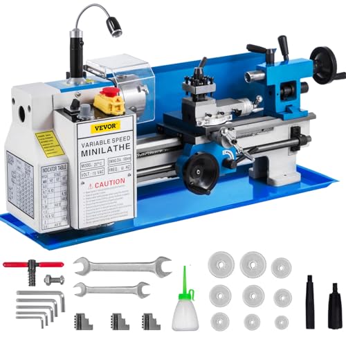Metal Lathe 7"x12" 550W Variable Speed 50-2500 RPM H201780