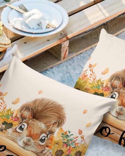 Set of 2 Waterproof 16"x16" Throw Pillowcase J651