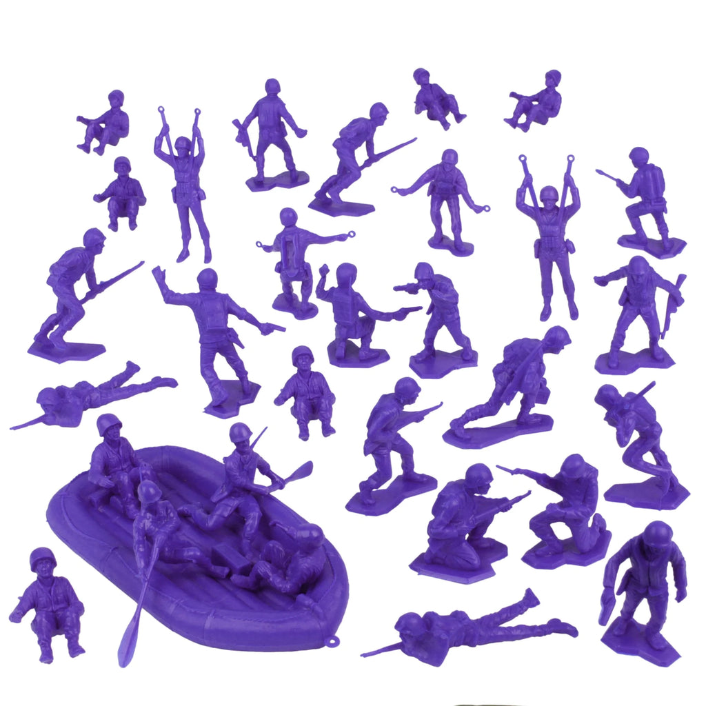 Purple 31pc Plastic Army Men Figures L512