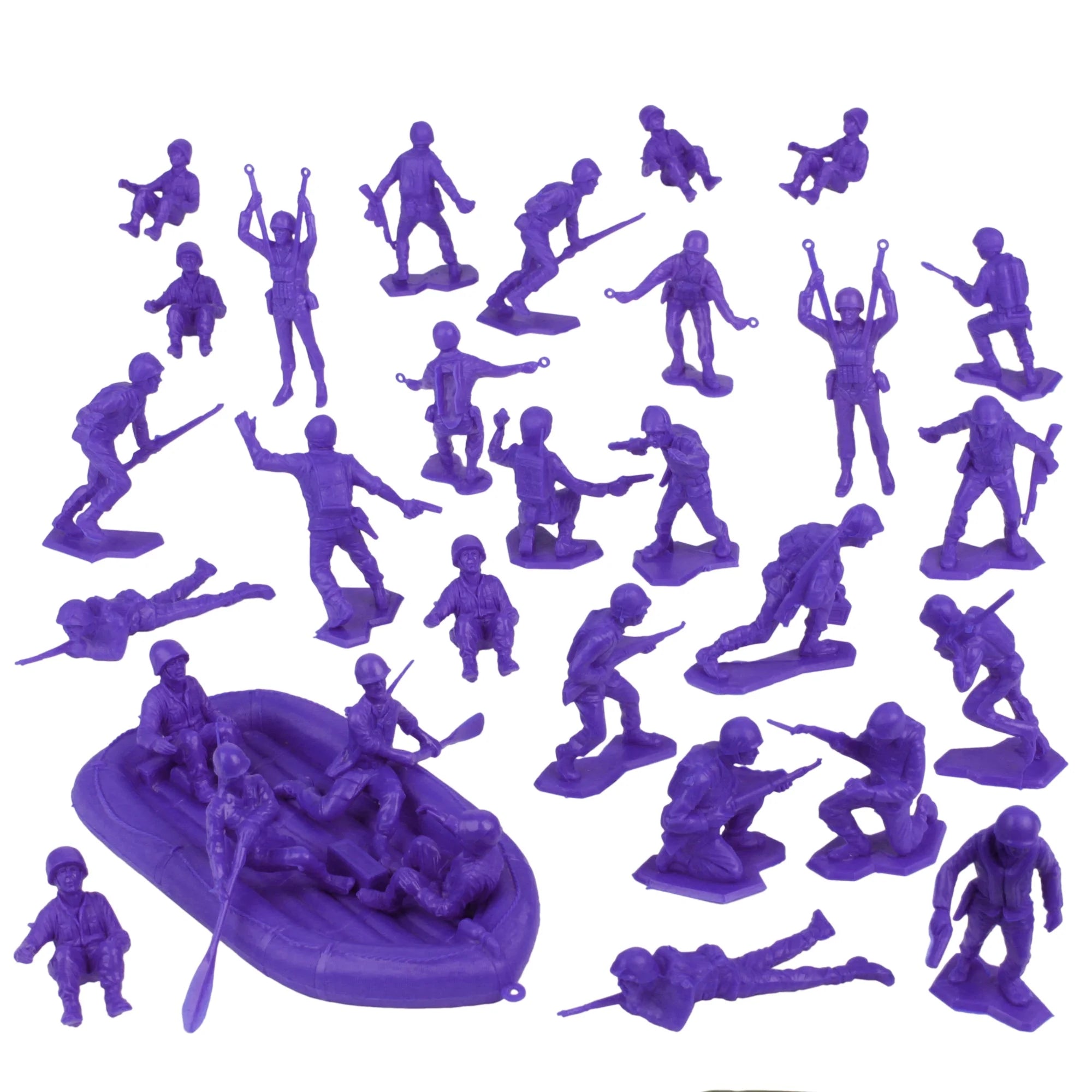Purple 31pc Plastic Army Men Figures L512