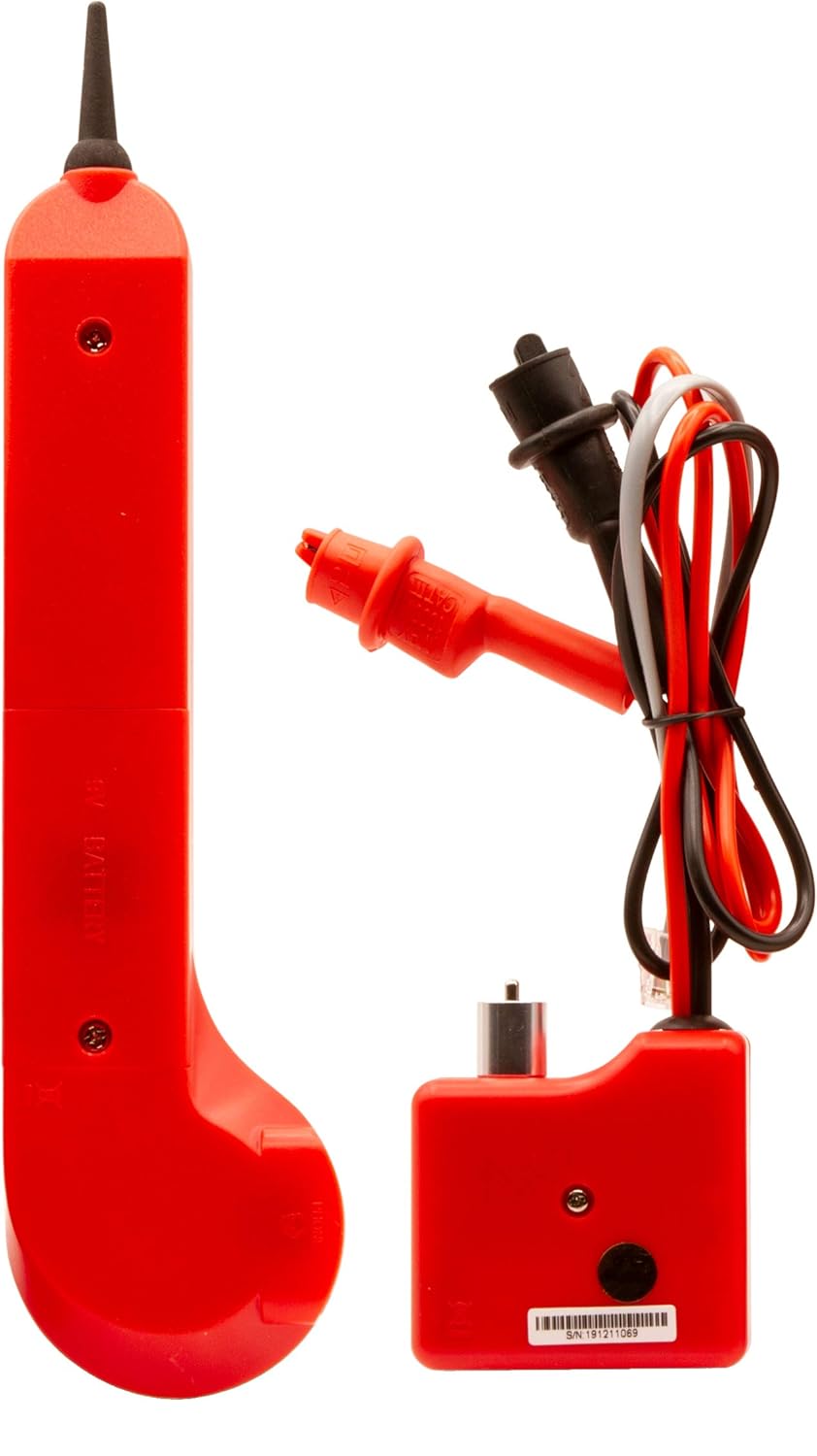 Tone and Probe Wire Trace and Cable Test Kit with RJ11, RJ45, and Alligator Clips G67632