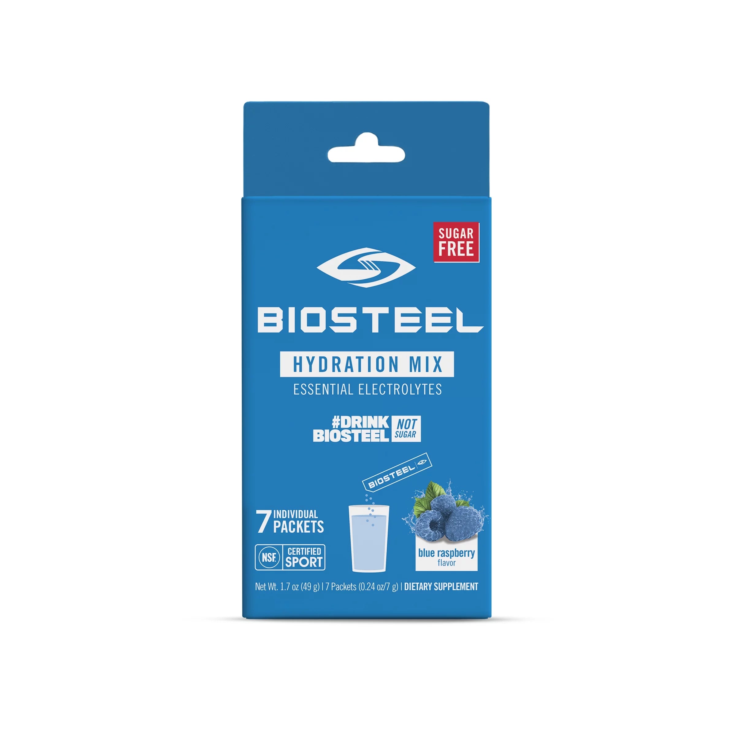 Blue Raspberry Hydration Mix, 7 Single Serving Packets N5884
