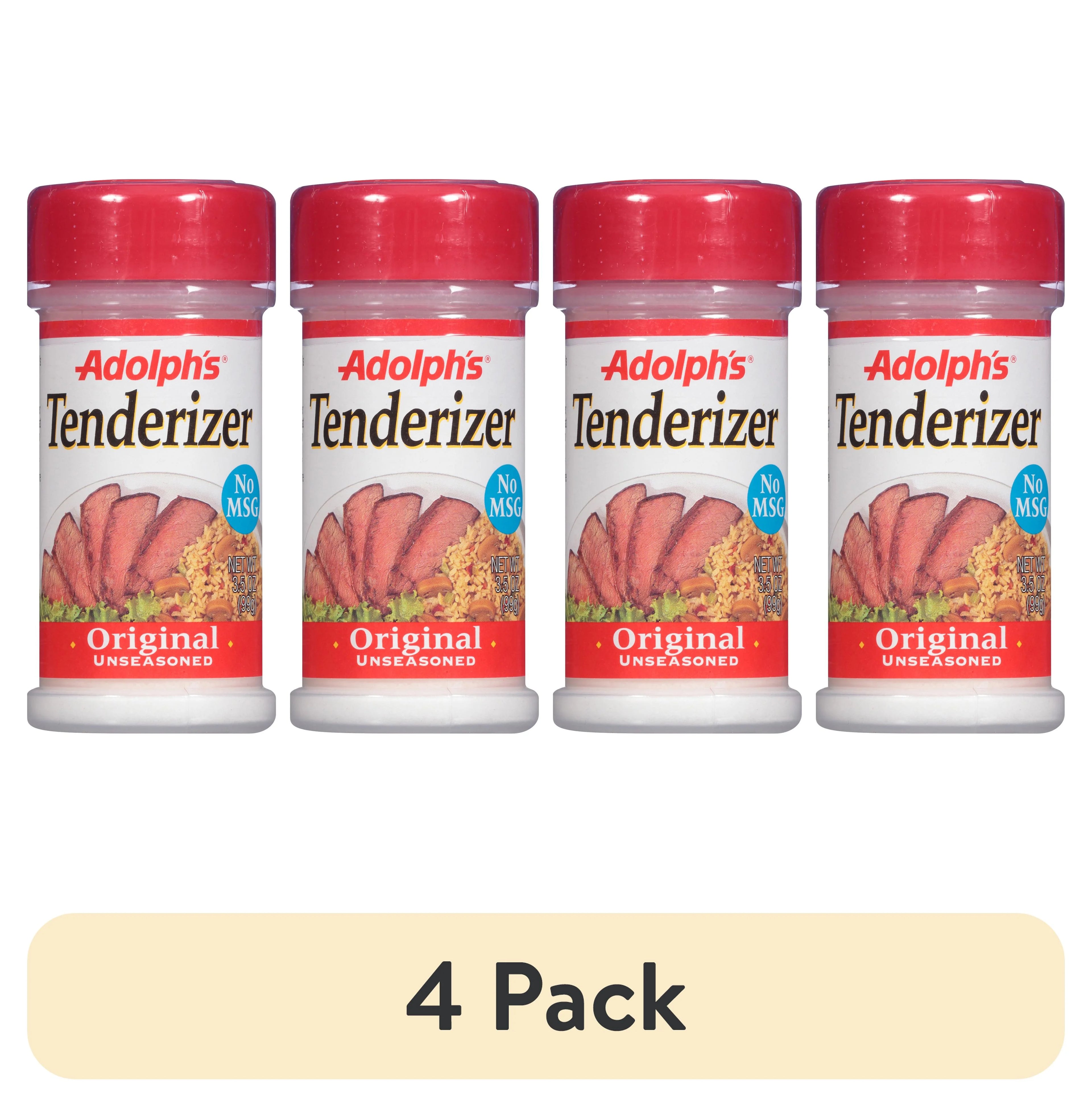 (4 pack) Unseasoned Tenderizer, 3.5 oz Mixed Spices & Seasonings H810
