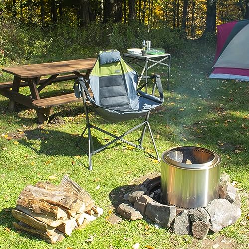 Steel Folding Hammock Camping Chair with Pillow Cup Holder P880775