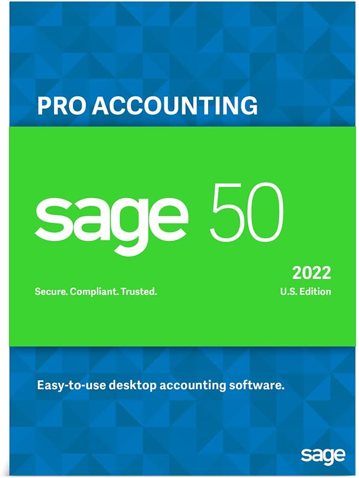 Sage 50 Pro Accounting 2022 Accounting Software O8564