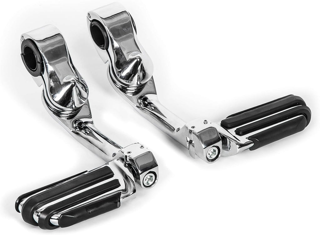 1-1/4" Long Highway Foot Pegs Pedal with Screws for 1.25" Motorcycle Crash Bar Engine Guards Mount Tubing M33630