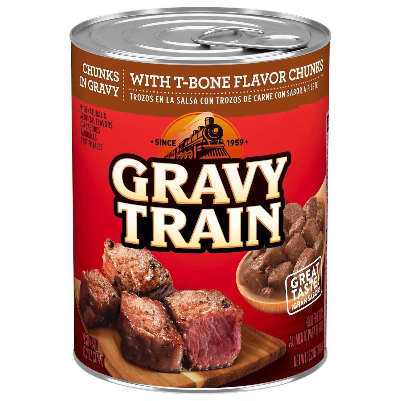Chunks in Gravy Dog Food With T-Bone Flavor H715