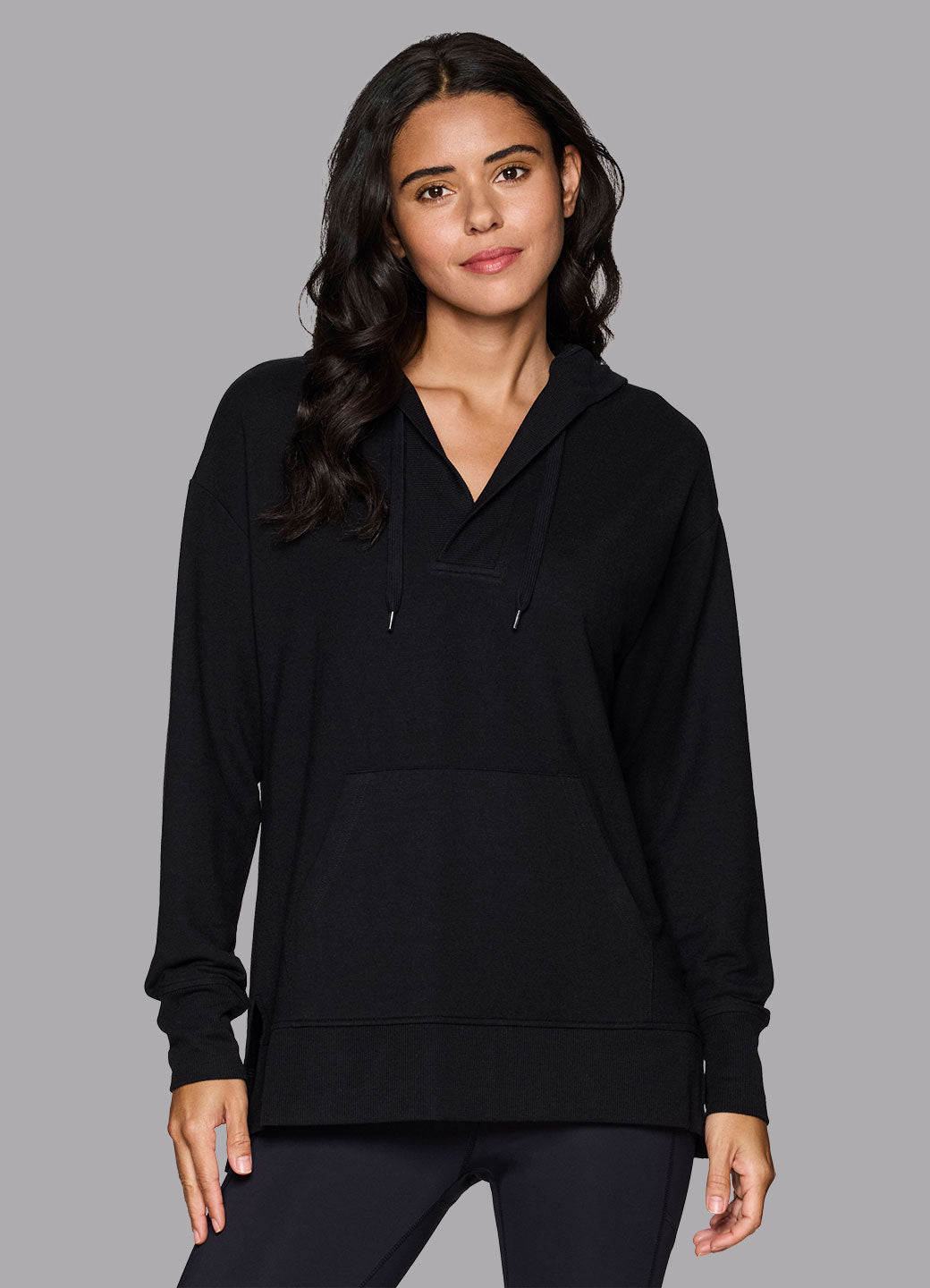 French Terry Hoodie Tunic