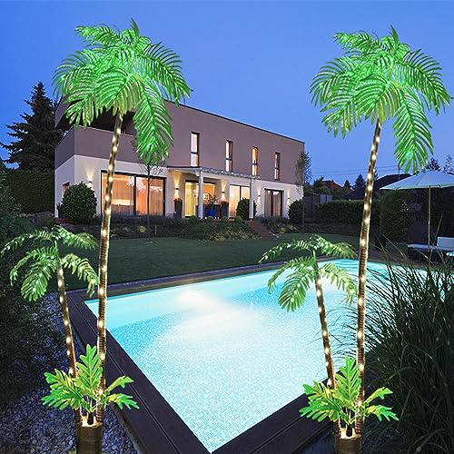 Lighted 6Ft Artificial Palm Tree Y66130