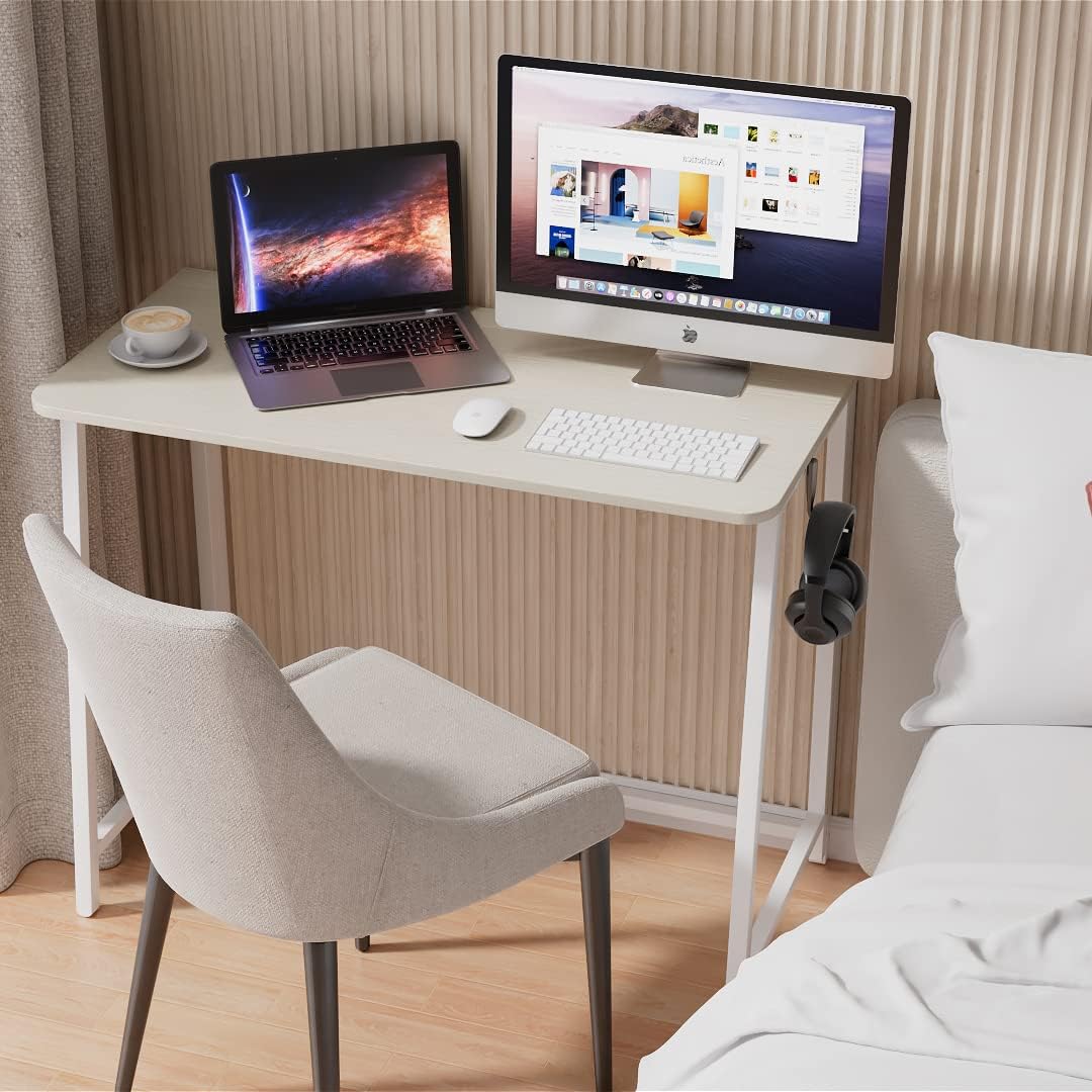 Folding Desk 31.5" Oak White Z2937