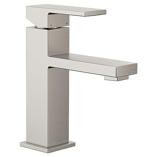 Matte Black One-Handle Single Hole Bathroom Sink Faucet Q83436