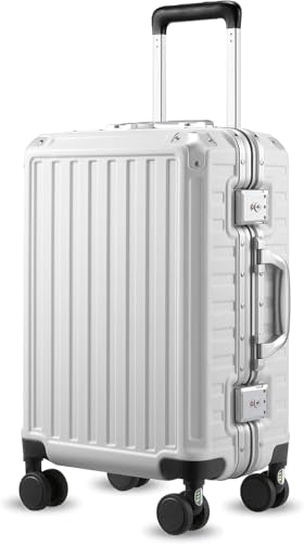 20 Inch Aluminum Frame Polycarbonate Hard Shell Carry On Suitcase U92223