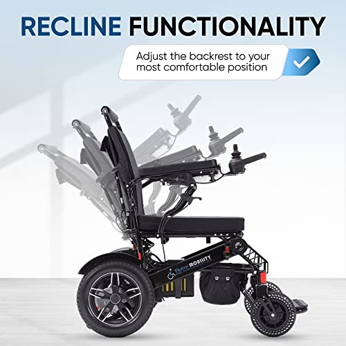 Lightweight Fold Electric Wheelchair (Blue, 17 Inches Seat Width) E256630