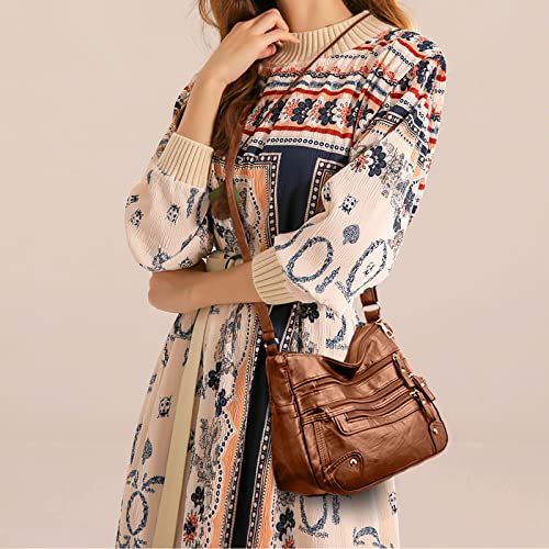 Soft PU Leather Crossbody Bag with Adjustable Strap K198366