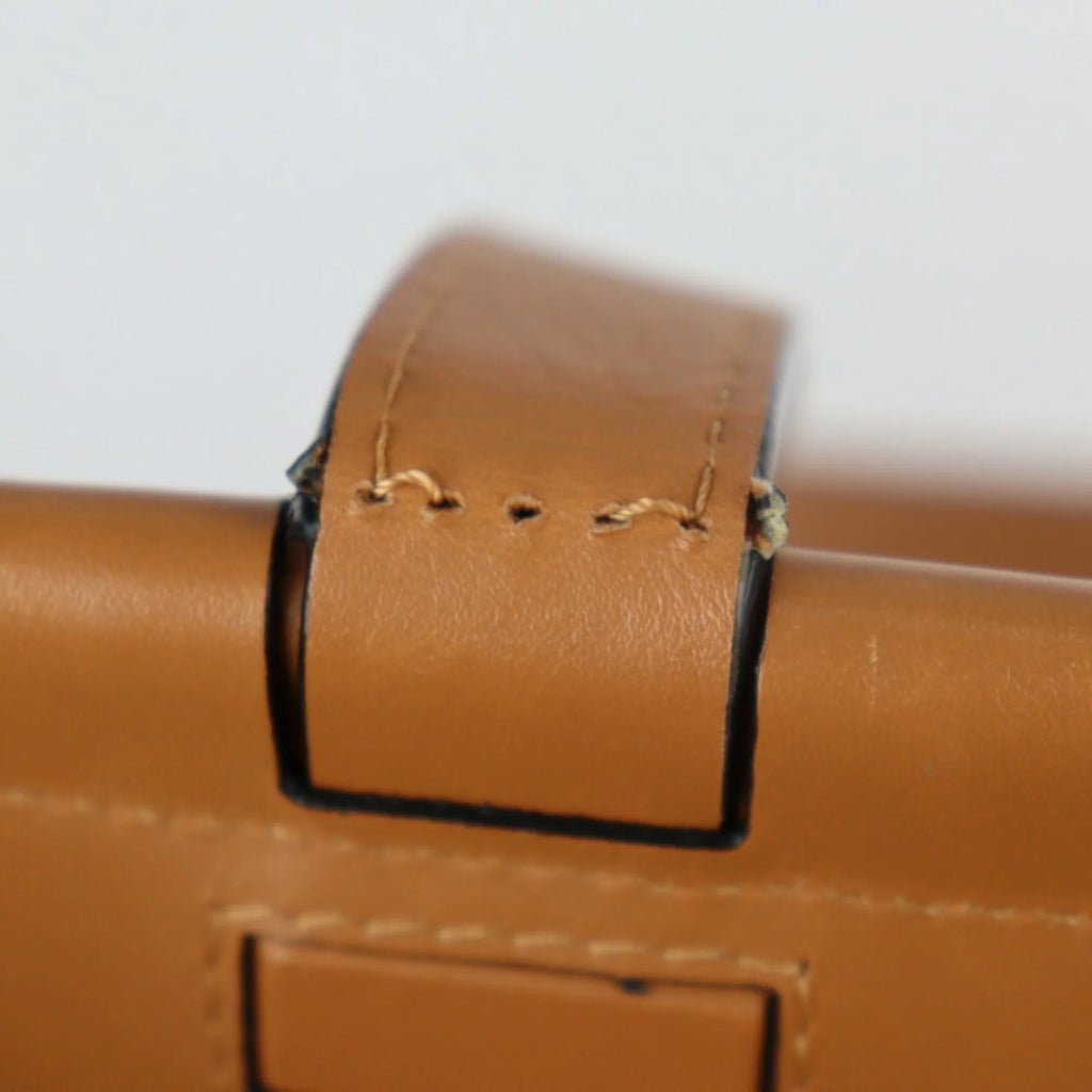 Camel Brown Calf Leather Shoulder Bag K575