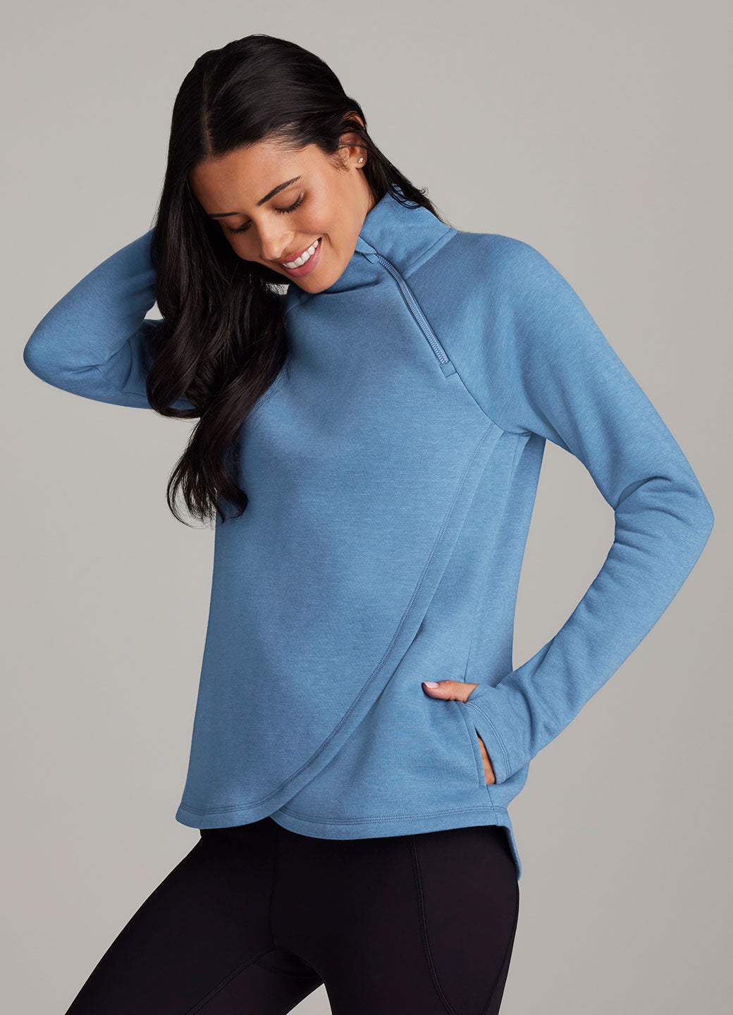 Ready To Roll Fleece Mock Neck Pullover