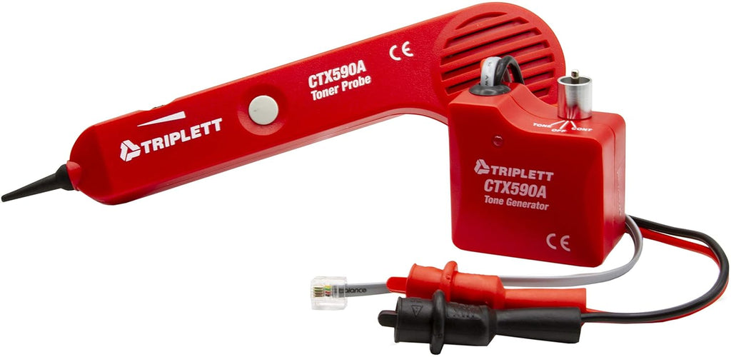 Tone and Probe Wire Trace and Cable Test Kit with RJ11, RJ45, and Alligator Clips G67632