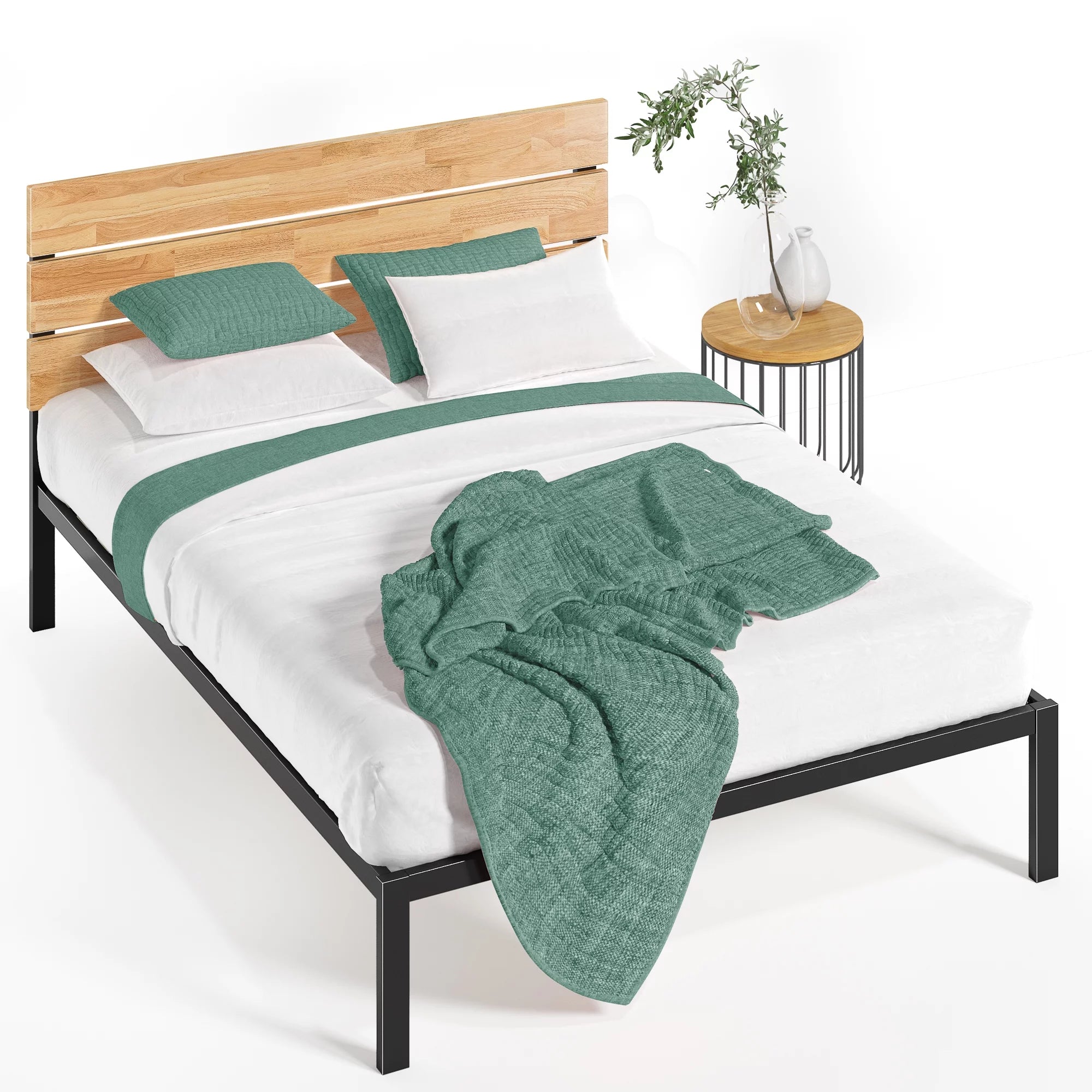 Queen Metal Platform Bed Frame A14268