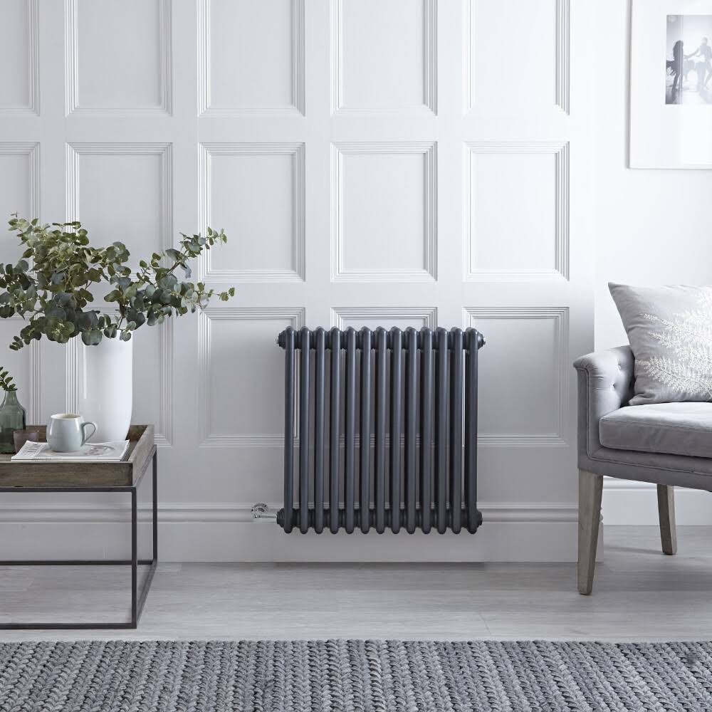 Cast Iron Electric Radiator Anthracite W663