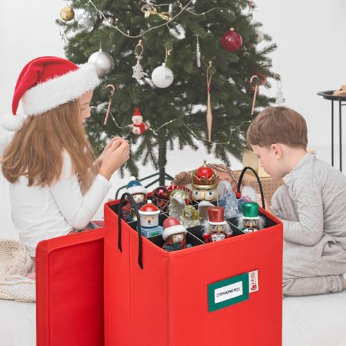 Storage Box for Nutcrackers and Figurines with Adjustable Dividers G602193
