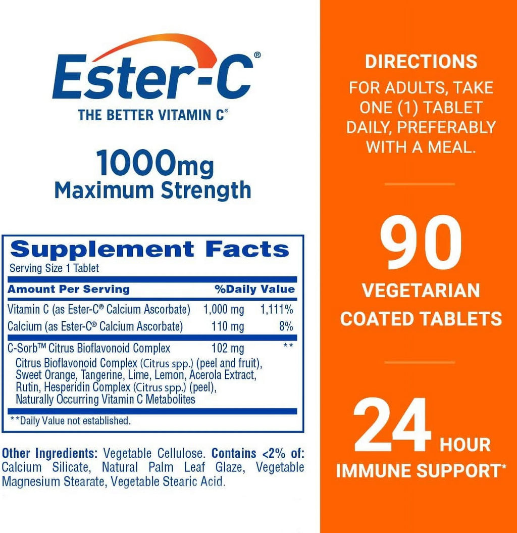 90 Coated Vitamin C Tablets E246529
