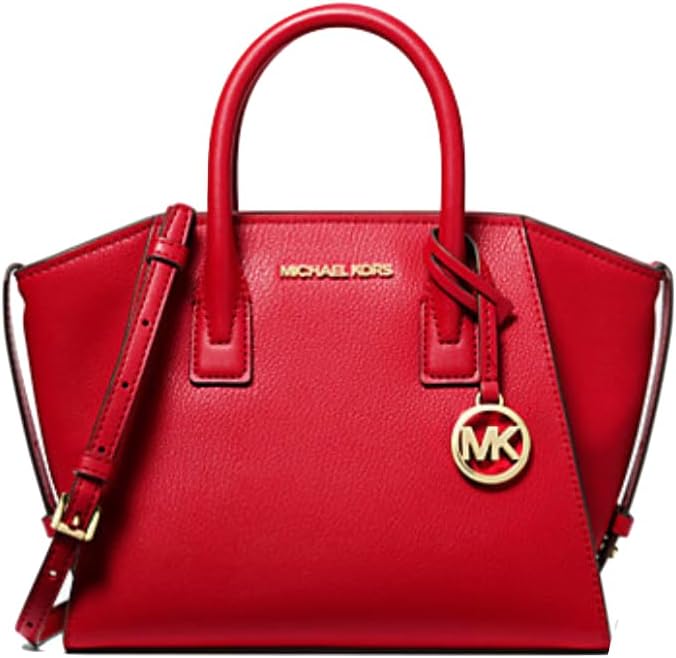 Small Logo Top-Zip Satchel (Bright Red) F7803