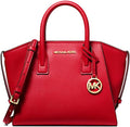 Small Logo Top-Zip Satchel (Bright Red) F7803