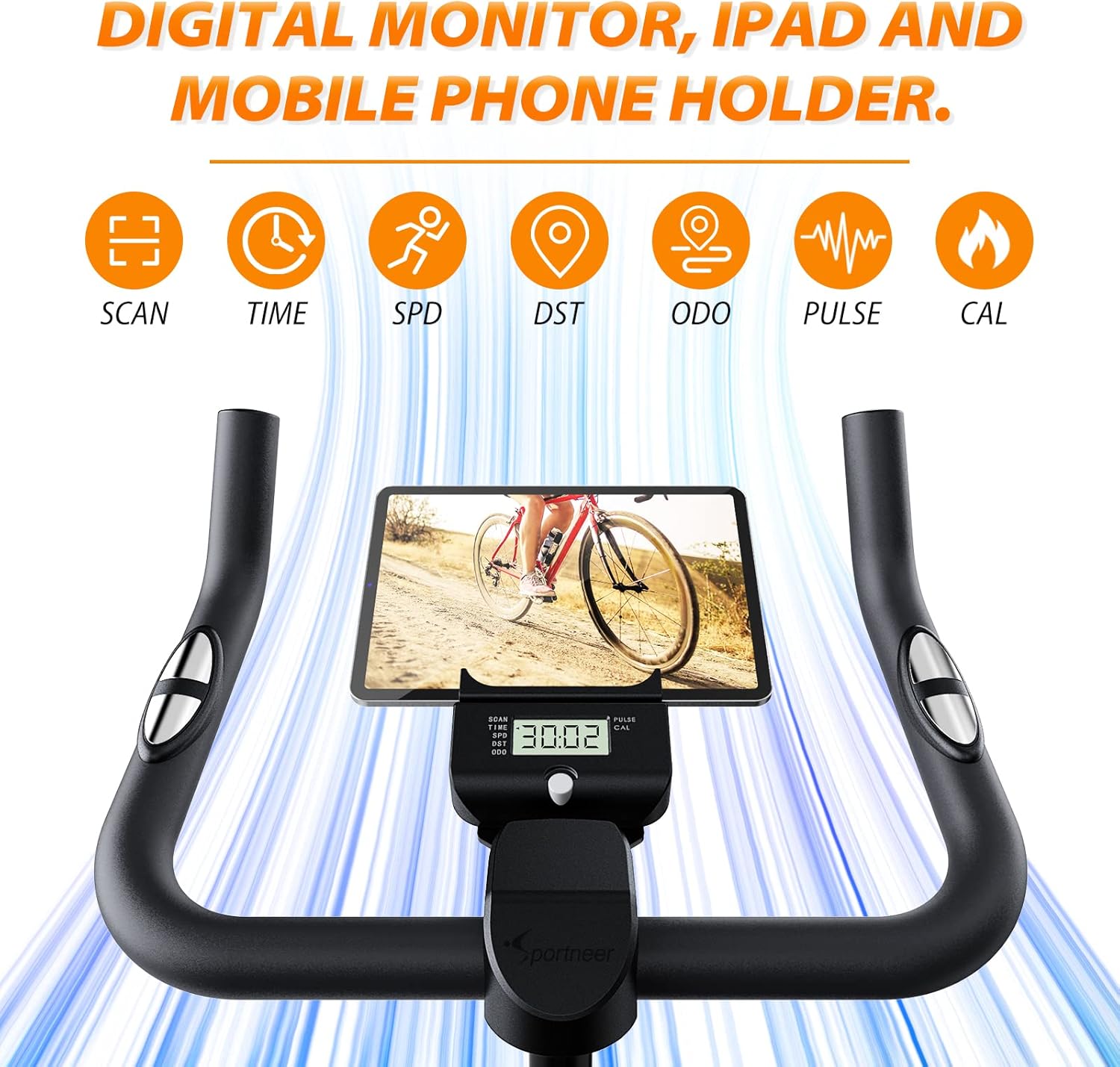 Black Magnetic Resistance Exercise Bike Y87290