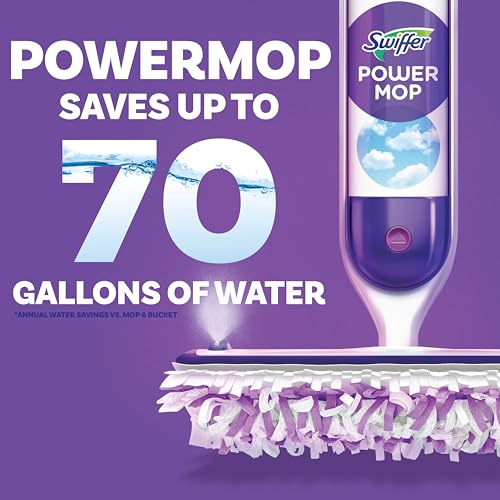 Multi-Surface Mop Kit with PowerMop, 2 Mopping Pad Refills, 1 Cleaning Solution and 2 Batteries P7514