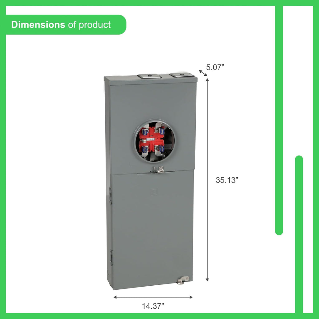 200-Amp 8-Space 16-Circuit Outdoor Main Breaker CSED U446228