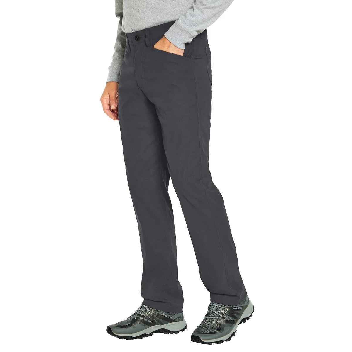 Mens Lightweight 6 Pocket Tech Pant (Asphalt (Grey),36x34) T7955