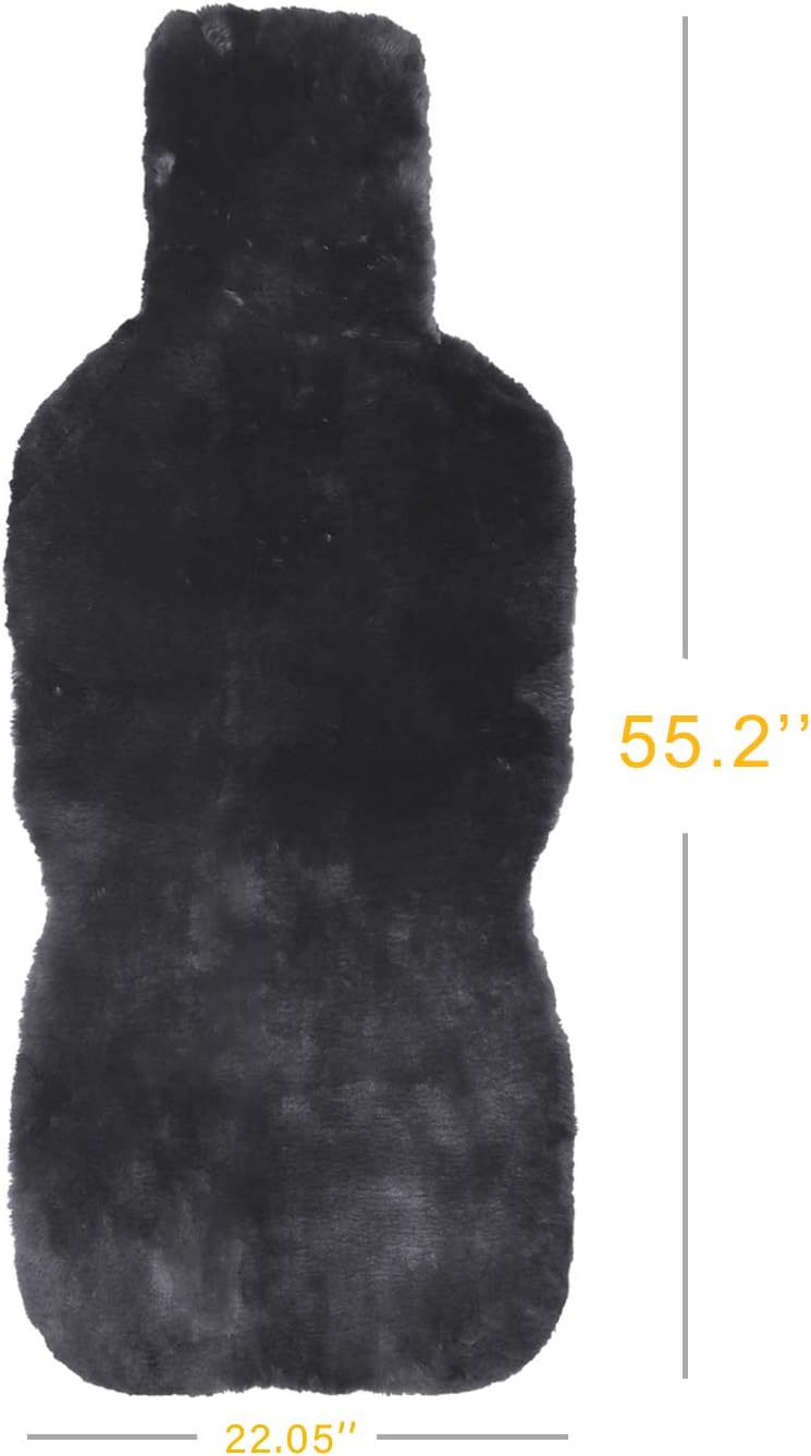 Charcoal Sheepskin Seat Cover E393113