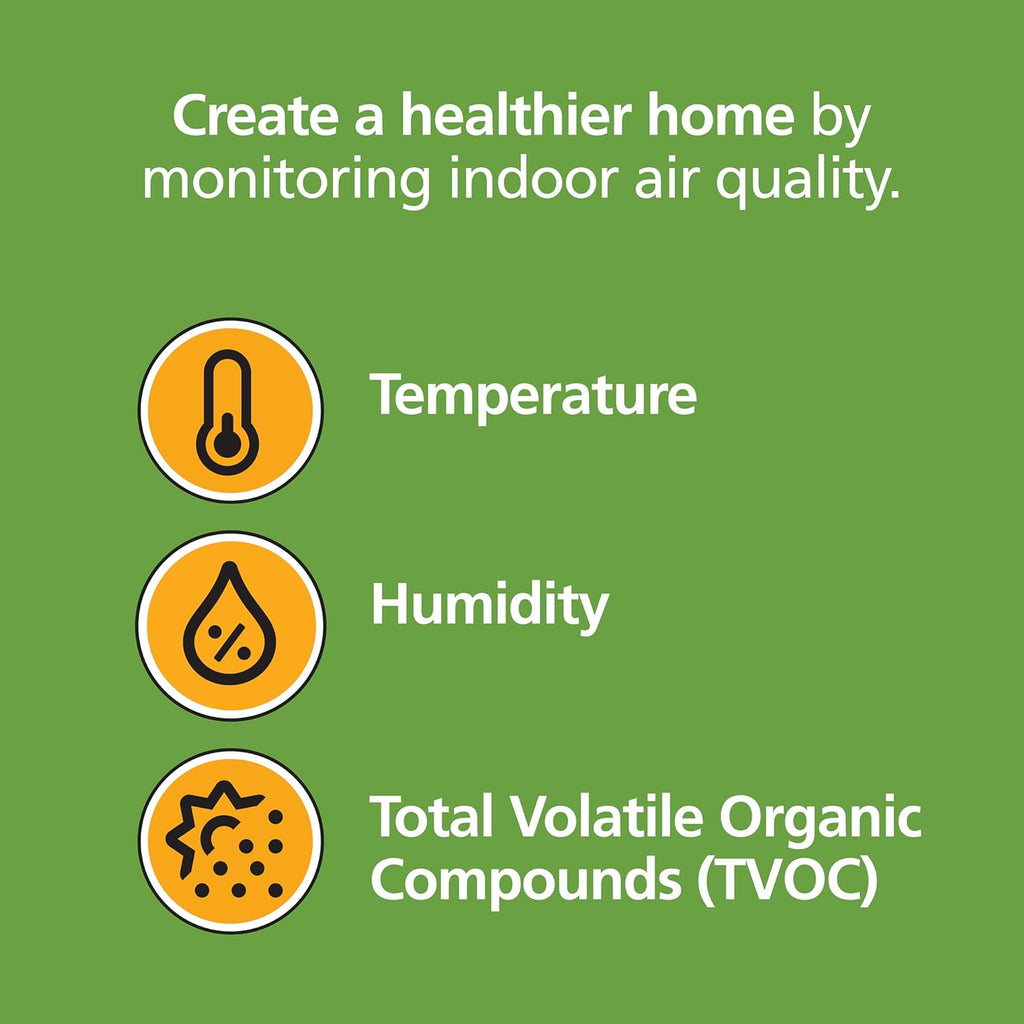 Smart Smoke & Carbon Monoxide Detector with Indoor Air Quality Monitor, Hardwired w/Battery Backup S22542