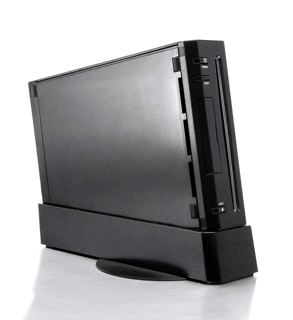 Wii Console Black with Wii Remote Controller Wireless Gamepad Silicone Case White Black HDMI Cable I84086