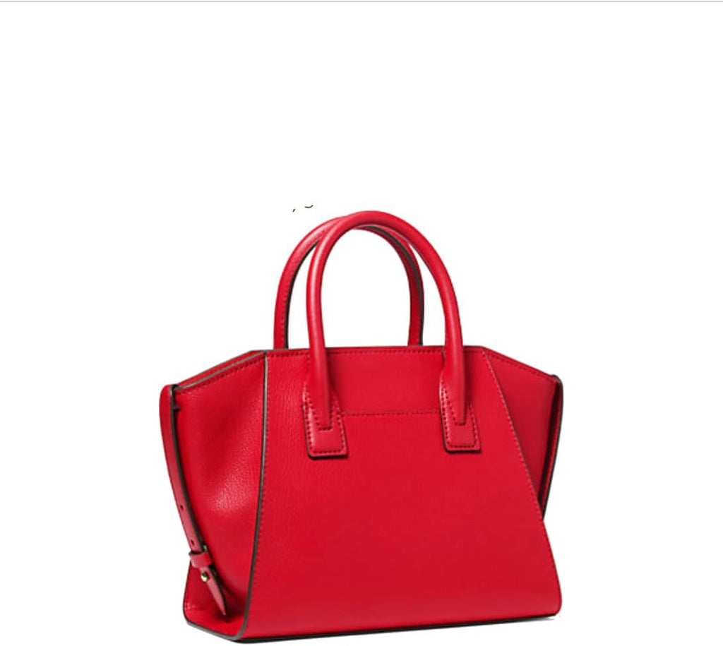 Small Logo Top-Zip Satchel (Bright Red) F7803