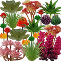 22pcs Green Artificial Succulents F216759