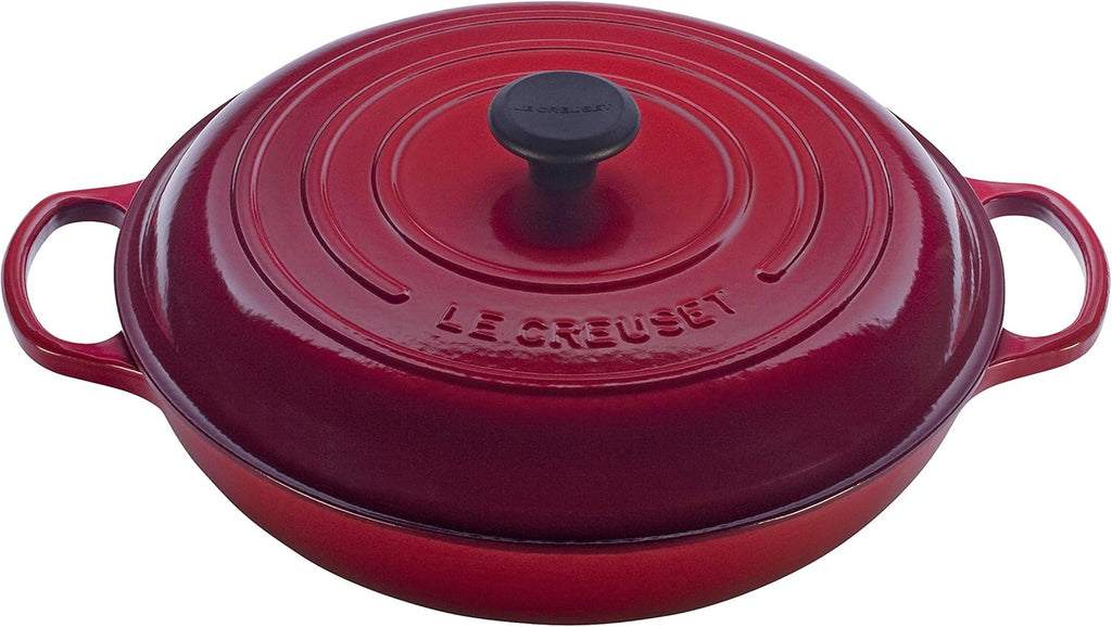 3.5 qt Enameled Cast Iron Braiser S8225