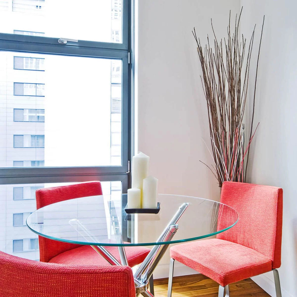 16 Inch Round Tempered Glass Table Top K429