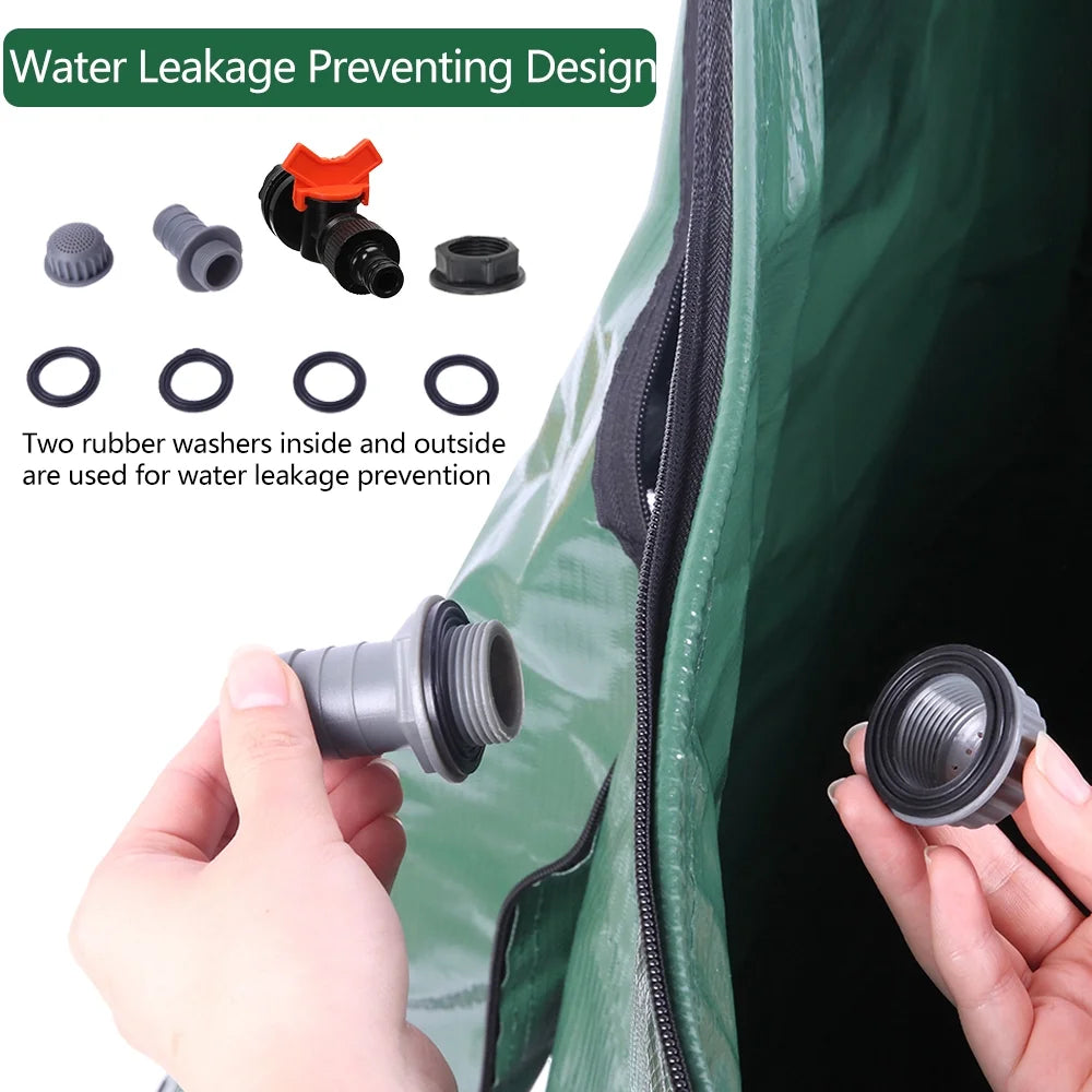 100 Gallon Portable Rain Barrel Water Storage E78394
