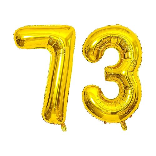 75 Balloon Numbers Gold Foil Mylar Balloons C593741
