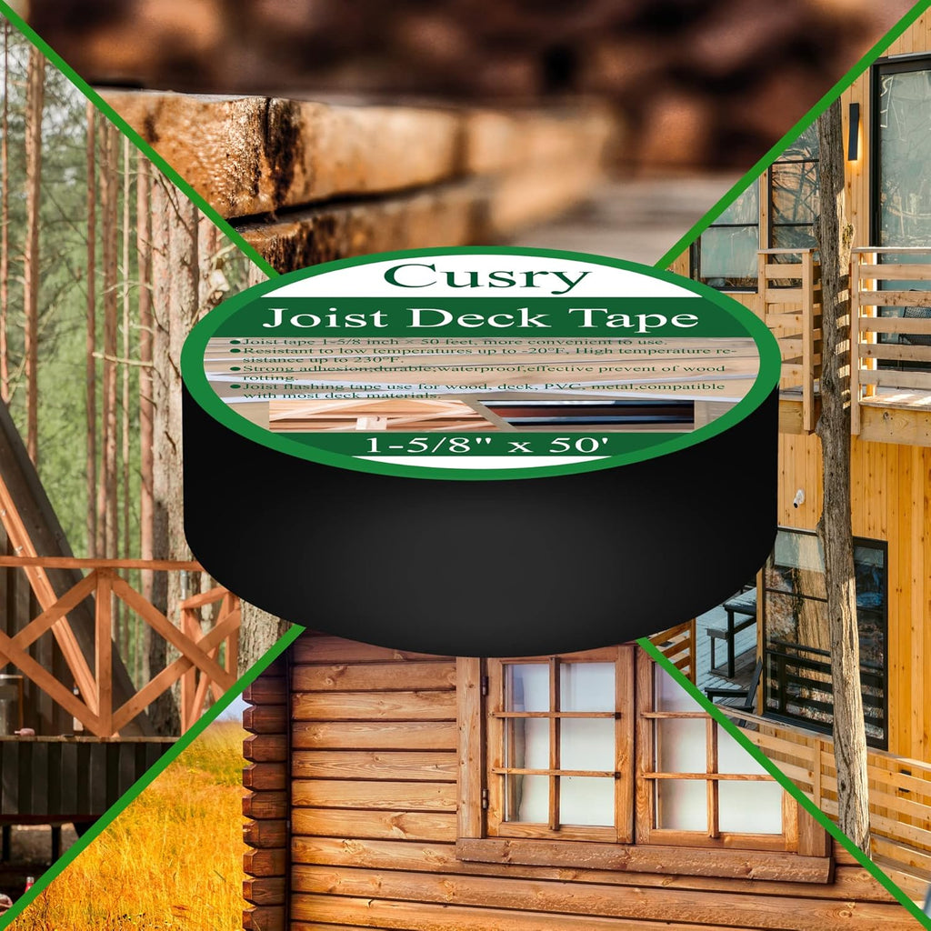 1-5/8" X 50' Deck Butyl Flashing Tape, 8 Packs S3594
